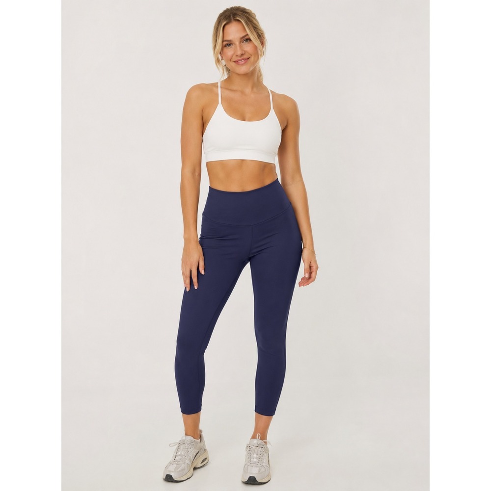 Anti. By Proof Smoothing Capri Legging‎ Navy Blue XS High Waist Yoga Athletic